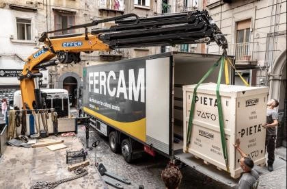 La Pietà di Jago giunge a Roma con FERCAM