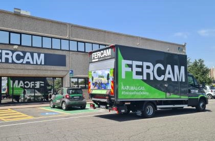 Arriva a Roma la prima motrice a metano da 72 quintali