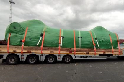 Crossing sea and land to deliver an exceptional load